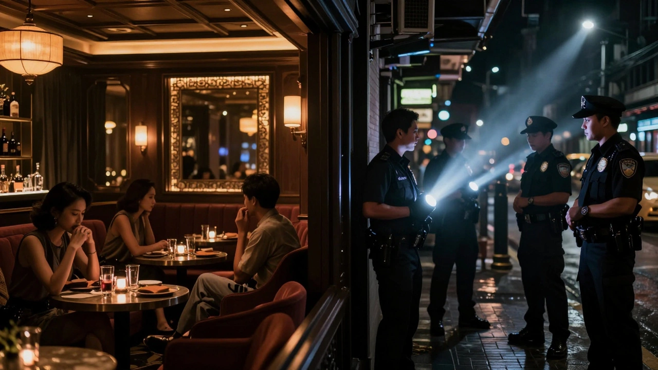 Contrast between discreet lounges and street enforcement